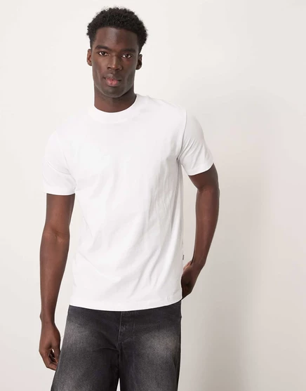 Белая объемная футболка оверсайз Selected Homme bright white