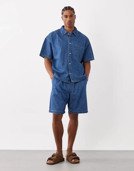 Мужские шорты Jack & Jones джинсовые, средняя стирка