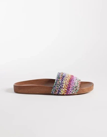 Сандалии на плоской подошве ALDO Rooted из разноцветного разноцветного материала