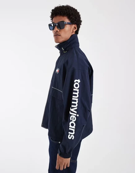 Мужская парусная куртка Tommy Jeans Heritage, темно-синяя