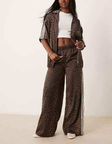 спортивные брюки adidas Originals Adibreak с леопардовым принтом brown