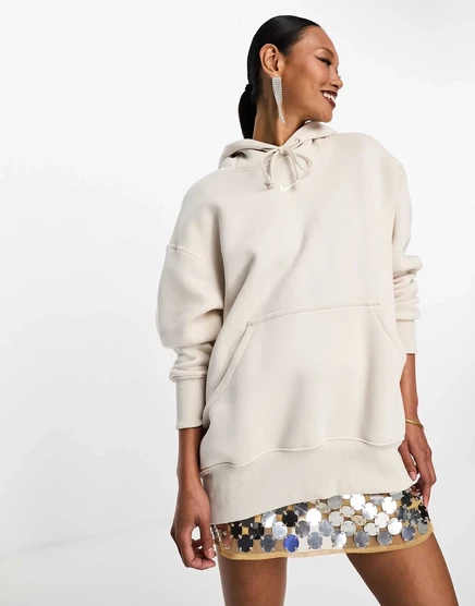 Худи Nike Phoenix Fleece оверсайз, светло-коричневое