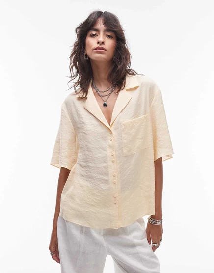 Футболка Topshop super soft cupro из пахты buttermilk