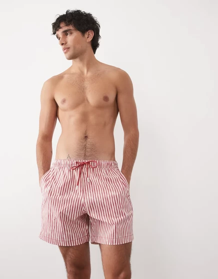 Мужские плавки Abercrombie & Fitch, красные в полоску