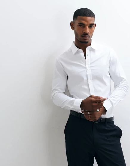 Мужская рубашка ASOS Design Royal Oxford, белая