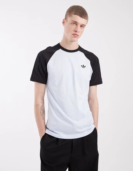футболка adidas Originals с 3 полосками темно-синего цвета