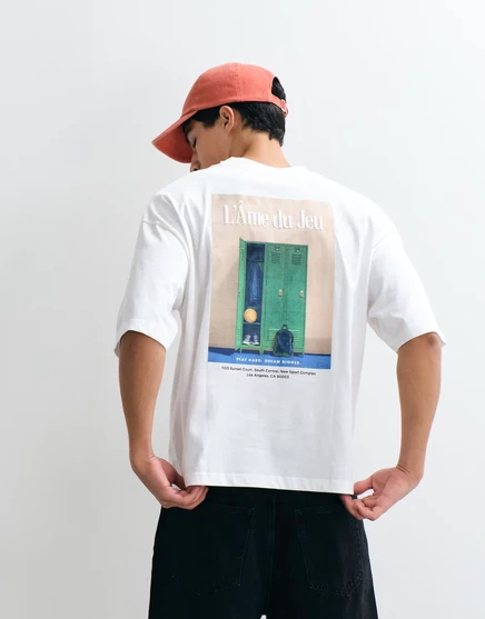 Мужская футболка ASOS Design свободного кроя, принт на спине