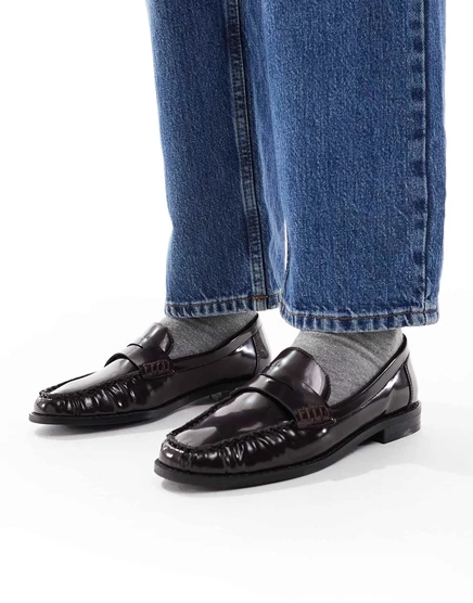 Женские пенни-лоферы Schuh Lendall, бордовые