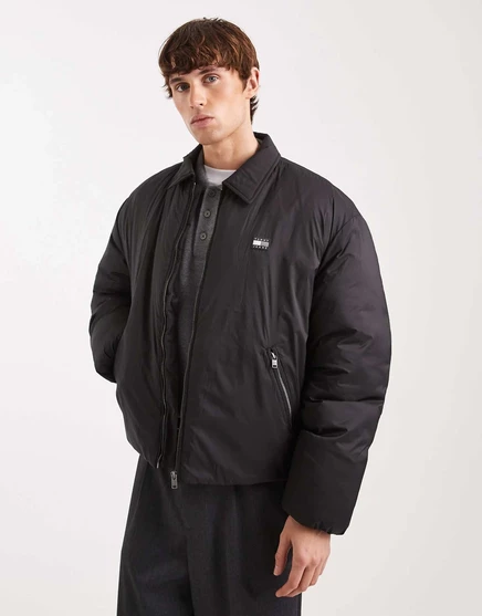 Мужская бомбер‑куртка Tommy Jeans с подкладкой, черная