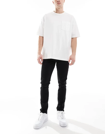 Черные джинсы скинни ASOS DESIGN black