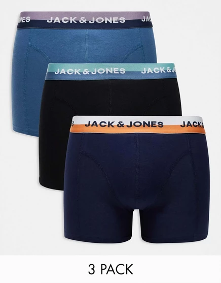 Мужские боксеры Jack & Jones 3 шт., разноцветные