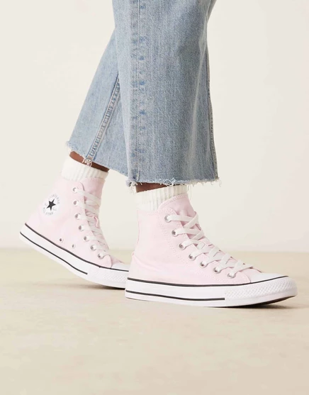 Кроссовки Converse Chuck Taylor All Star Hi светло-розового цвета
