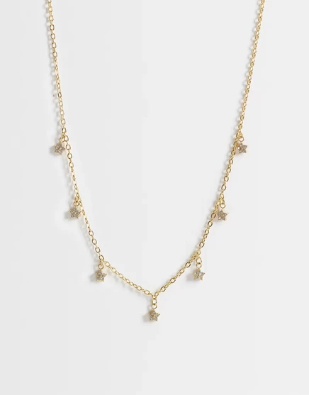 Женское ожерелье Reclaimed Vintage Dainty Star, золотистое