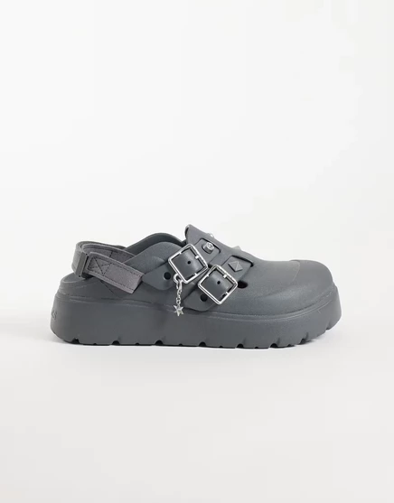 Женские сабо Crocs Loaferette Star с заклепками, черные