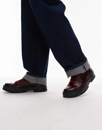 Кожаные мокасины Converse Chuck 70 от bugundy burgundy