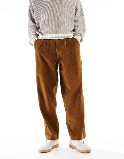 Архивные саржевые брюки Farah Adam светло-коричневого цвета light brown