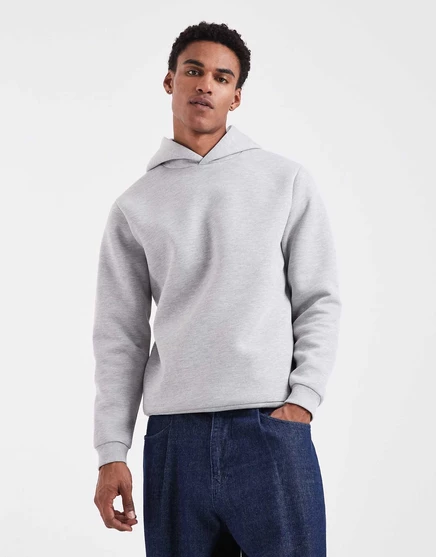 ДИЗАЙНЕРСКАЯ толстовка ASOS с капюшоном из вересково-серой ткани в стиле акваланга gray heather