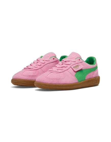 Специальные кроссовки PUMA Palermo розового и зеленого цветов pink & green