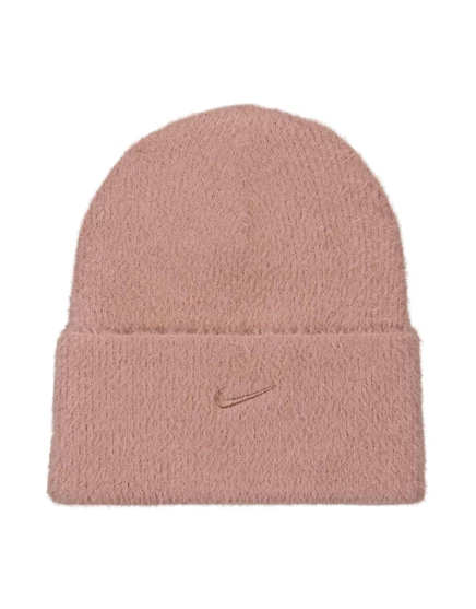 Женская шапка-бини Nike Peak с отворотом, светло-розовая