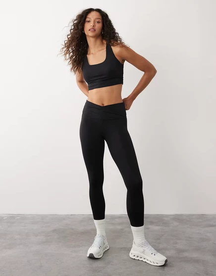 Леггинсы Sweaty Betty All Day 7/8 с обтягивающей талией черного цвета black