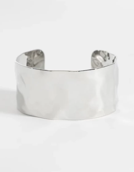 Дизайн лондонской чеканной манжеты из серебра silver