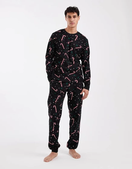Мужской домашний комплект Jack & Jones Candy Cane, черный