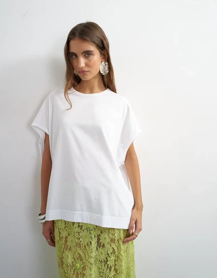 Женская майка TopShop оверсайз, белая