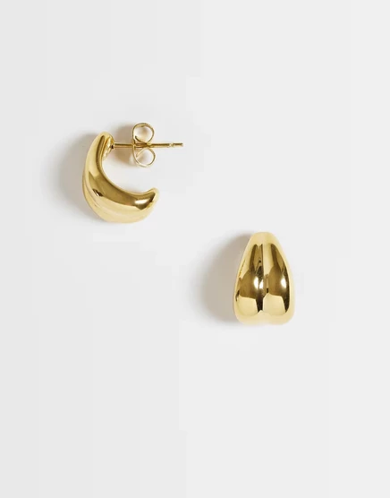 Женские мини-серьги-кольца ASOS Design из нержавеющей стали, позолоченные