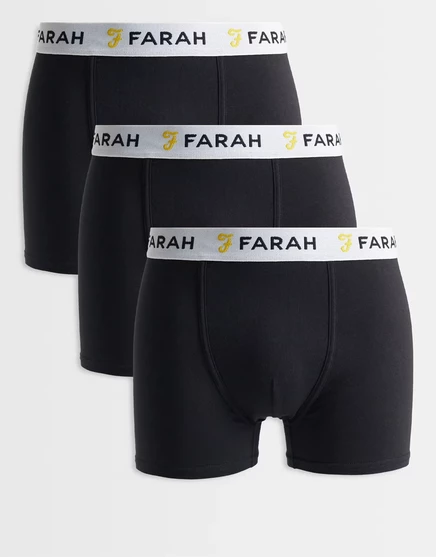 Мужские боксеры Farah Hummond 3-pack, черные