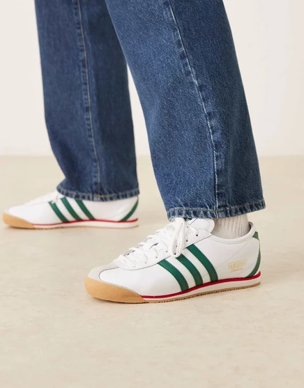 кроссовки adidas Originals Italia 70-х годов белого и темно-зеленого цветов white