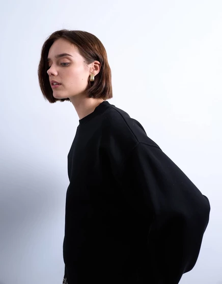 Толстовка Topshop ultimate черного цвета black