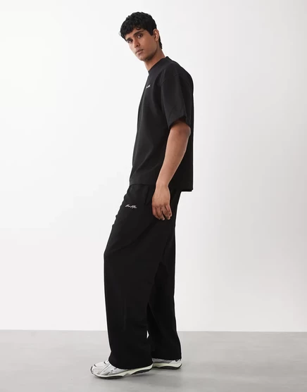 Мужские широкие спортивные штаны River Island, черно-красные