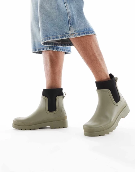 Мужские резиновые челси ASOS Design, хаки