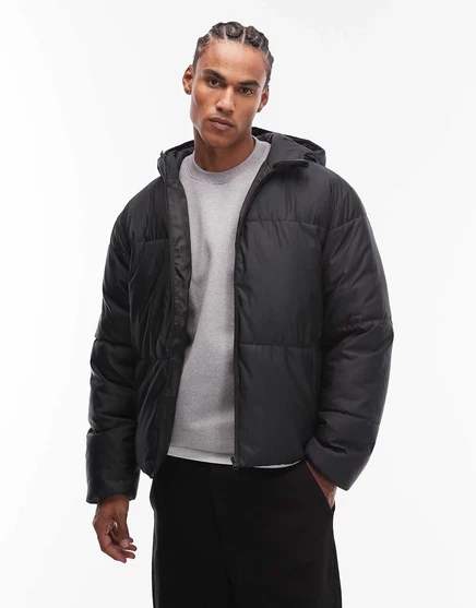 Пуховик ASOS DESIGN peakMAX™ черного цвета black