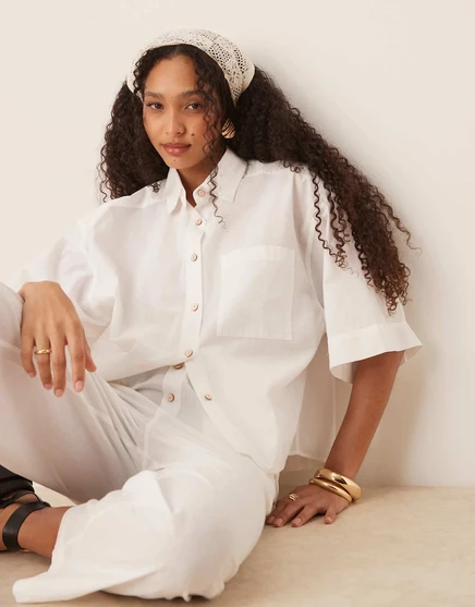 Комплект летней пижамы Free People summer sleeper белого цвета optic white