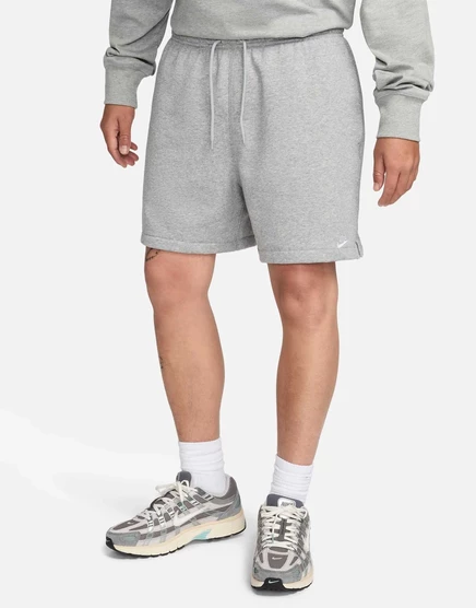 Французские махровые шорты Nike Club серого цвета gray