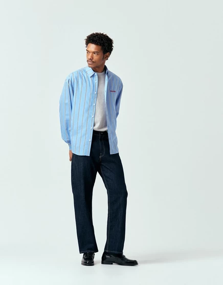 Мужские джинсы Jack & Jones Ted, прямого кроя, темно-синие