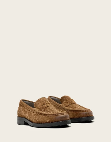Мокасины с текстурой AllSaints Bloom коричневого цвета terracotta brown