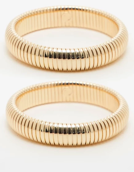 Женские браслеты TopShop Benny (2 шт.), цепочные, золотистые
