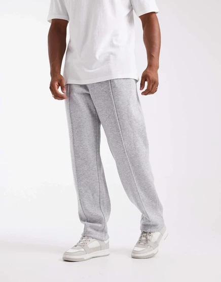 Спортивные штаны Jack & Jones с защипами, серый меланж
