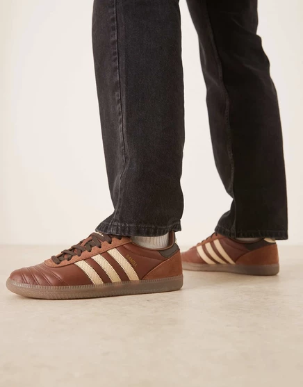Кроссовки adidas Originals Samba JP коричневого цвета   brown