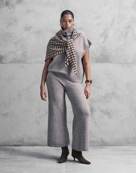 Женские брюки ASOS Curve широкие, кофейные