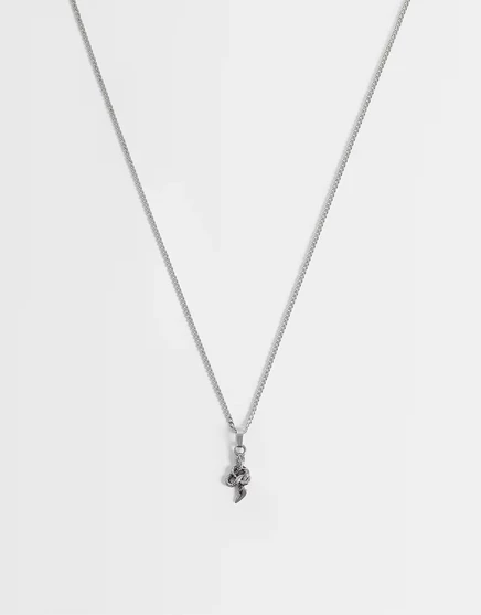 Мужская подвеска-цепочка ASOS Design Snake, серебристая