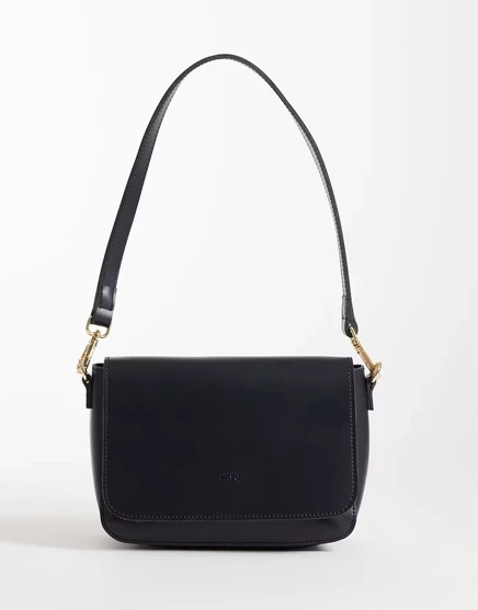 Женская сумка через плечо PASQ Flap Top, черная
