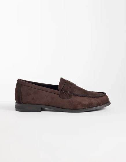Мокасины SEQWL Hero saddle из искусственной замши chocolate choc micro
