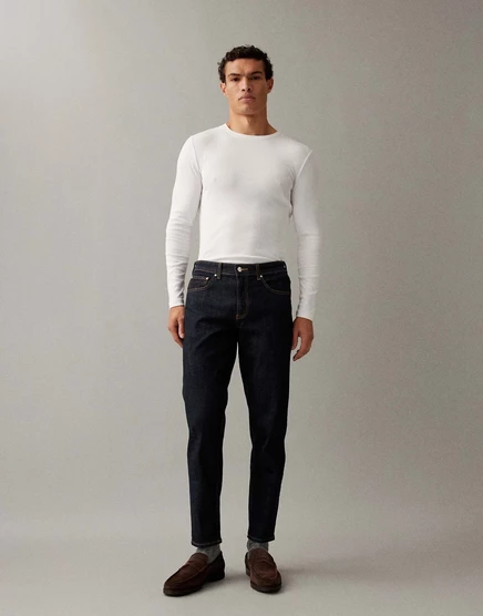 Мужские джинсы ASOS Design зауженные к низу, индиго