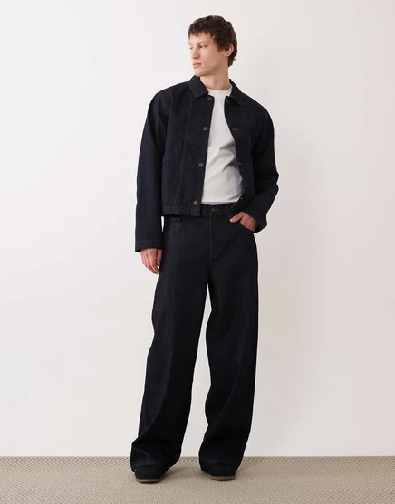 Мужские джинсы ASOS Design свободного кроя, индиго