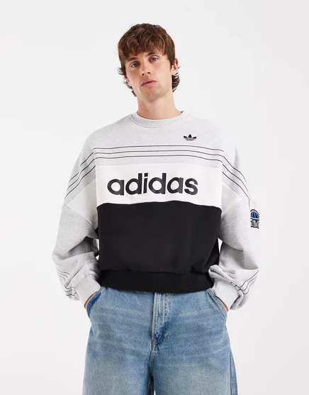 Мужская толстовка Adidas Originals Retro Logo, серая
