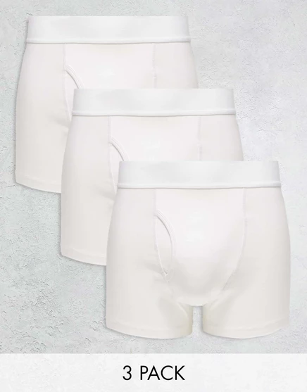 Комплект из трех белых трусов Weekday Jonny white