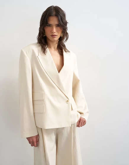 Женский пиджак topshop многокарманный, экрю